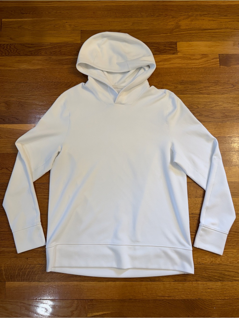 Lululemon Hoodie Sweatshirt in White Texture -Size Est. Mens Medium